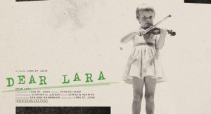 Dear Lara poster with child playing violin