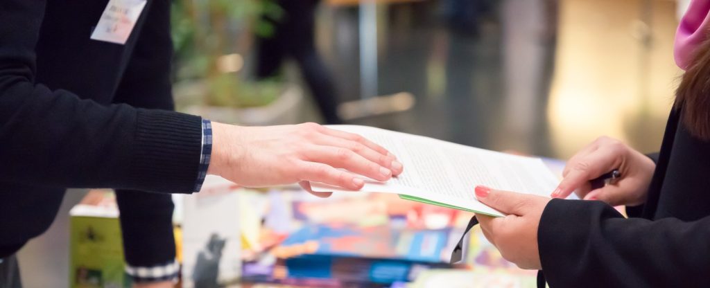 Exhibitor sharing information